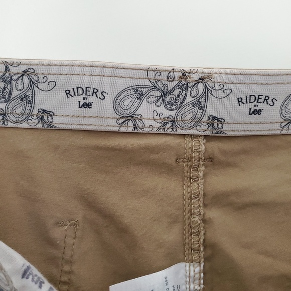 Riders by Lee Womens Khaki Shorts 14 Medium - Picture 2 of 4